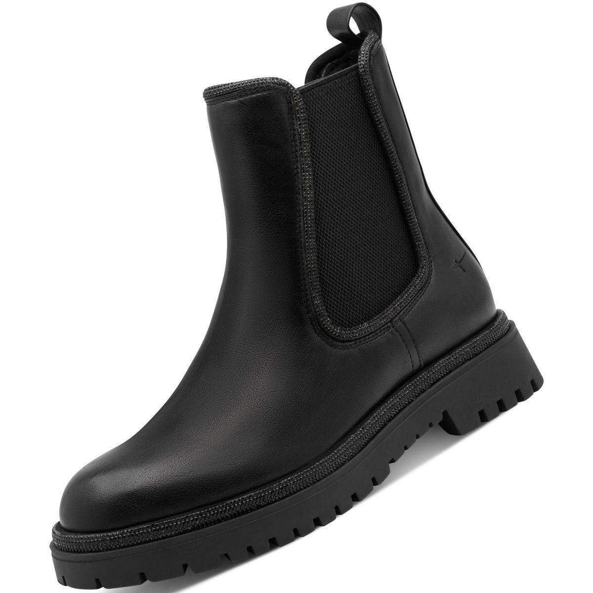 Tamaris 1-25477-47/043 Stiefelette Chelsea Boots mit edlem Strassbesatz