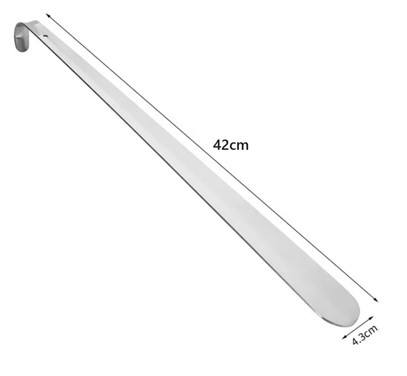 BAYLI Schuhlöffel 42cm Schuhlöffel aus Edelstahl, Schuhanzieher, Schuhanziehhilfe aus – Bild 3 von 5