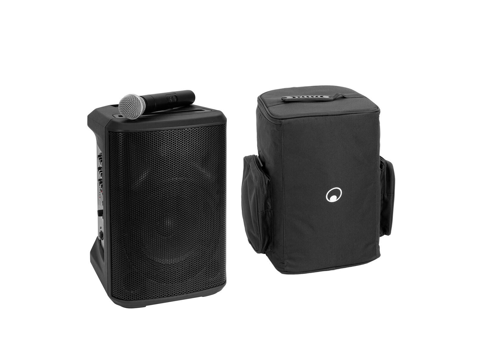 OMNITRONIC Set PORTY-8A Drahtlos-PA-System + Soft-Bag Lautsprechersystem