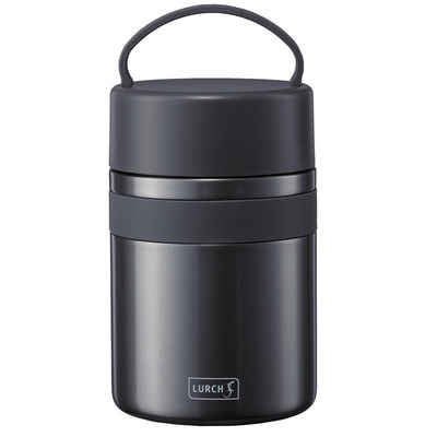 Lurch Thermobehälter Iso-Pot 800 ml für heiße und kalte Speisen Grau Metallic, Edelstahl