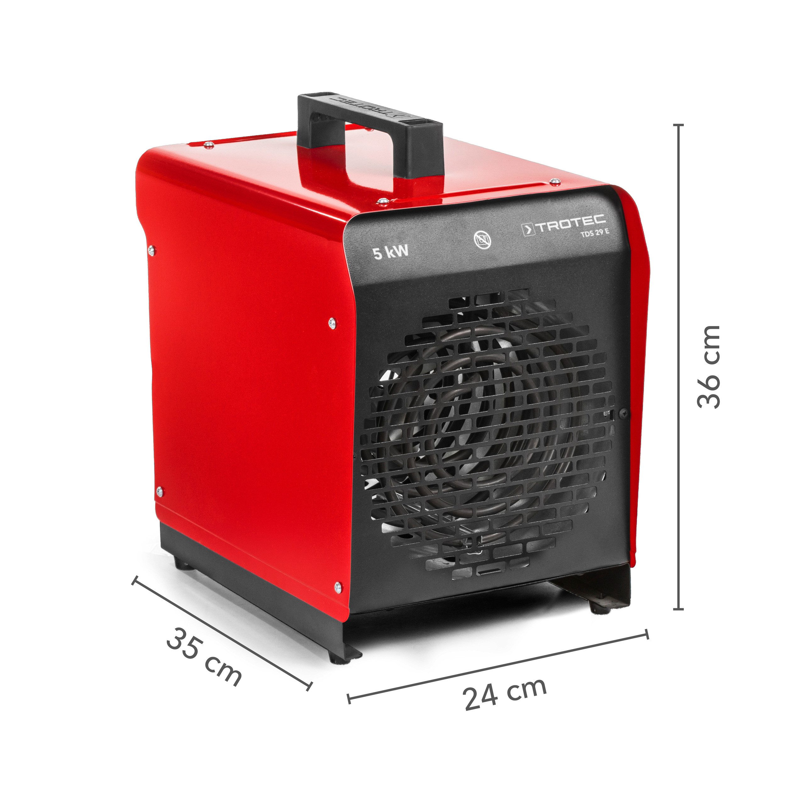 TROTEC Heizlüfter TDS 29 E, Elektroheizer Bauheizer Heizlüfter, Integrierte günstig online kaufen