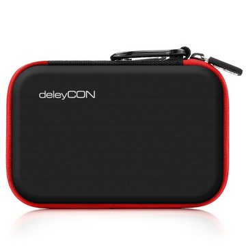 deleyCON Festplattentasche deleyCON Festplattentasche Case für 2,5 Zoll" HDD SSD 2 Fächer
