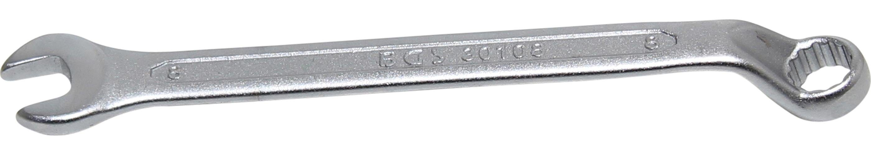 BGS technic Maulschlüssel Maul-Ringschlüssel, gekröpft, SW 8 mm