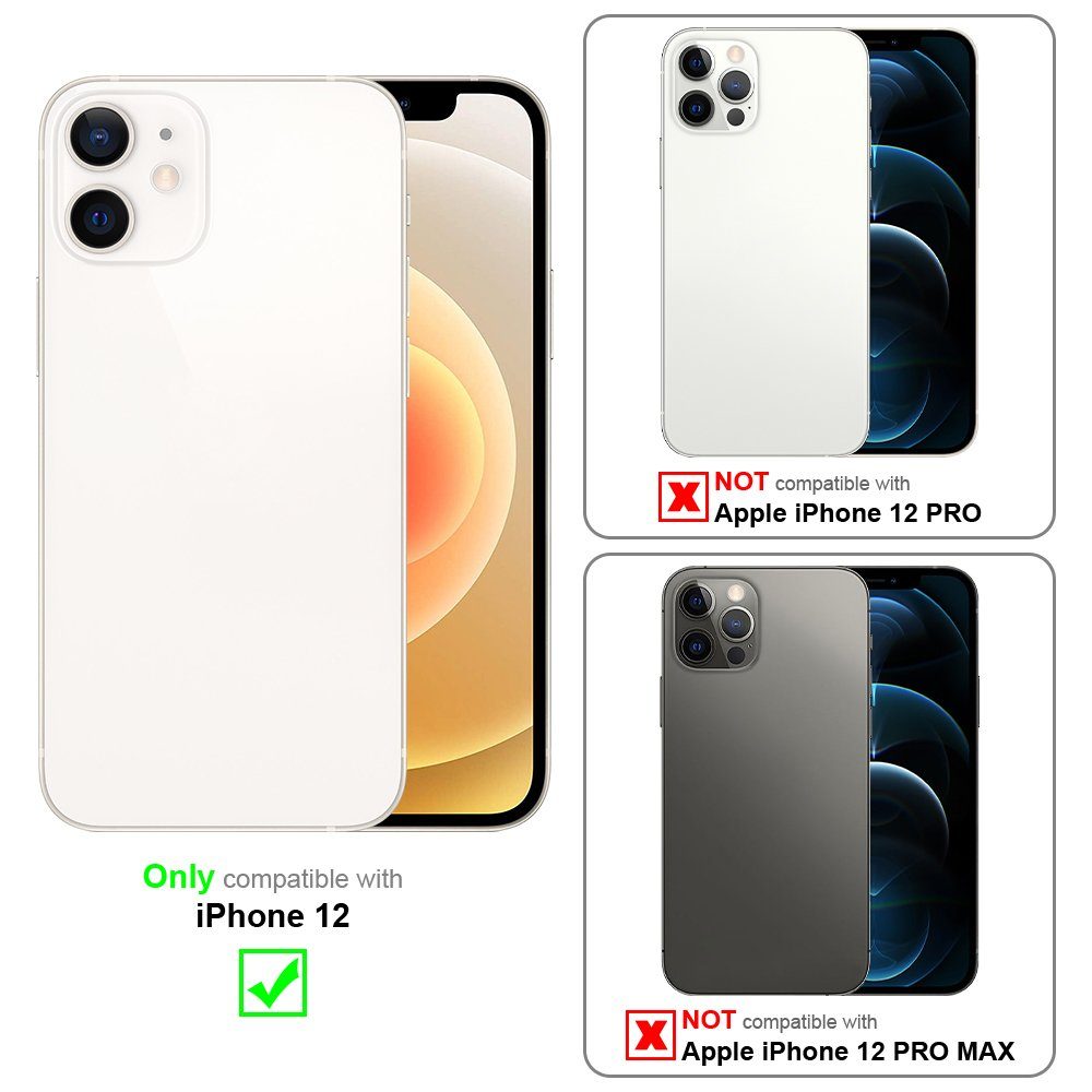 Cadorabo Handyhülle für iPhone 12 Hülle Apple iPhone 12, Hülle Schutzhülle TPU Silikon Case Cover