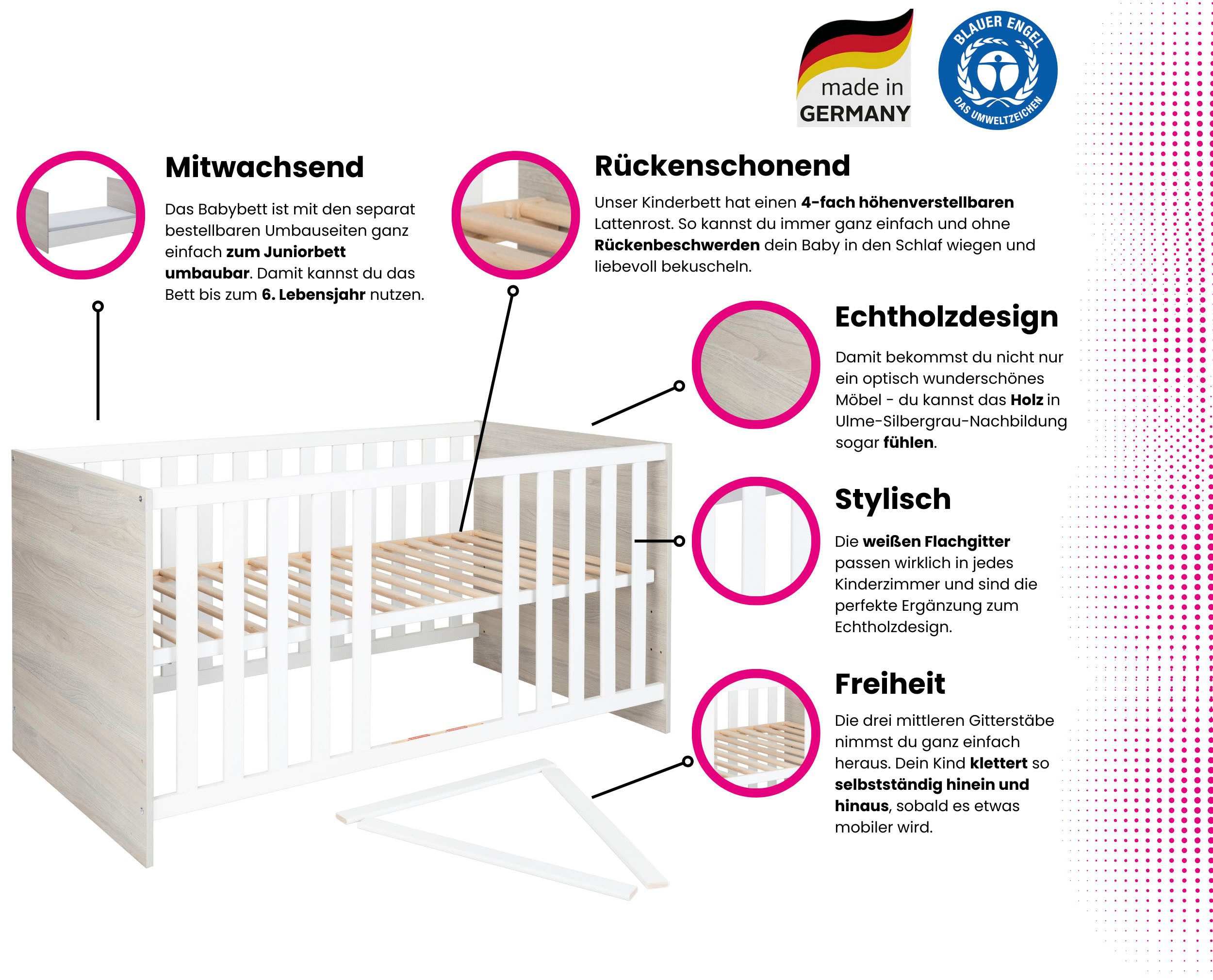 Home affaire Babybett Geert, Made in Germany