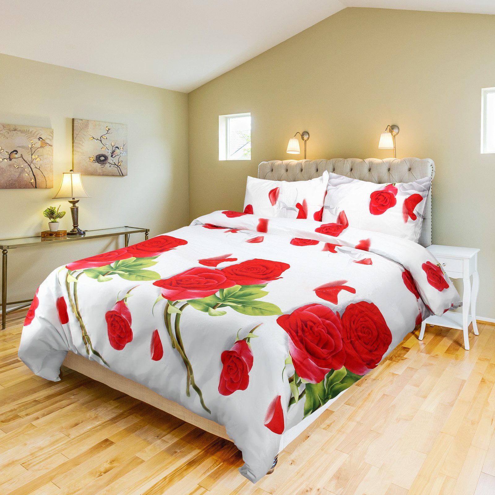 HOMELUX Bettwäsche 220x240 4teilig Bettbezüge 200x220 1er Set mit 50x70 2er günstig online kaufen