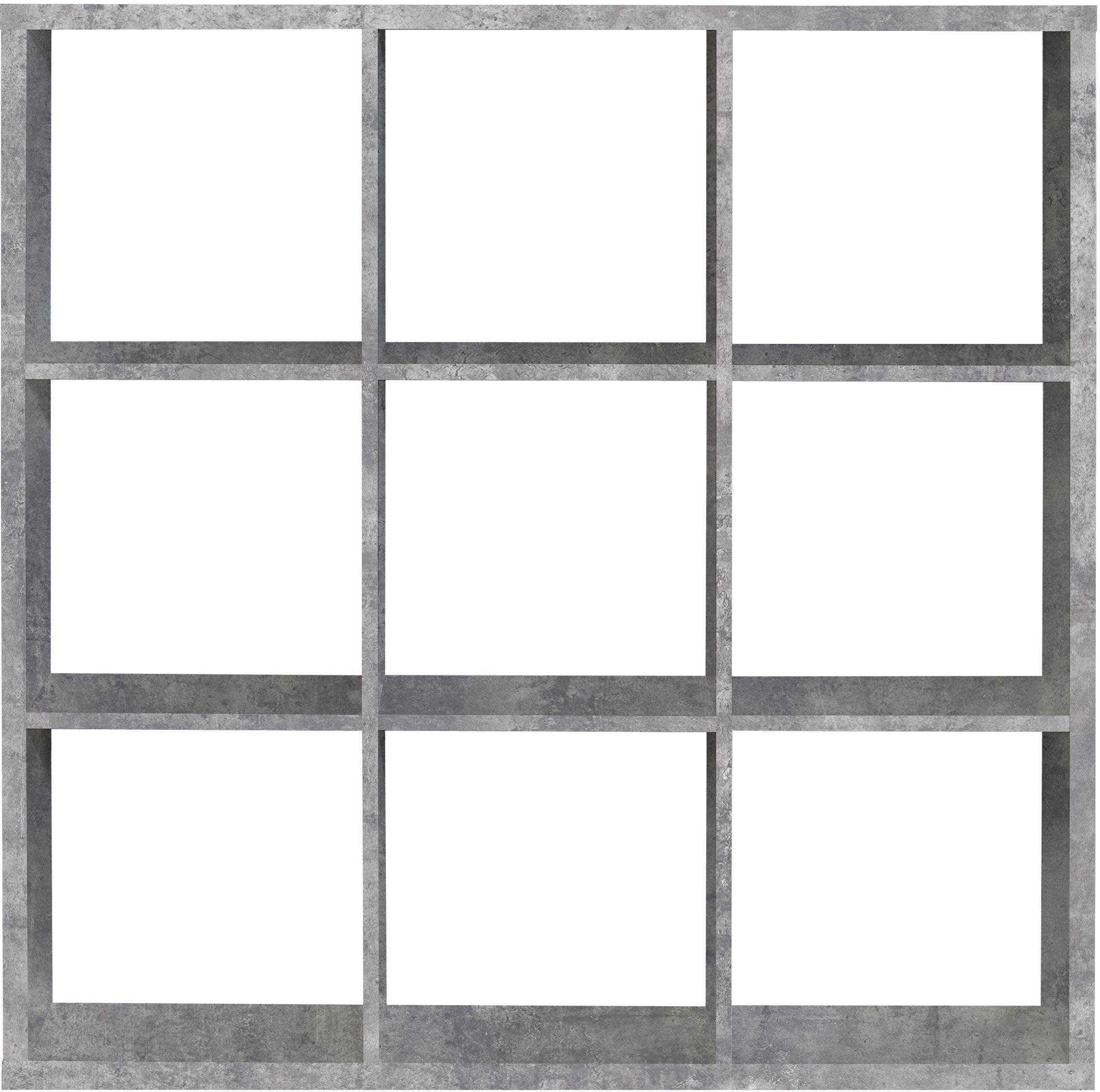FORTE Standregal Mauro, Fachgröße 33x33cm, 4 Fächer