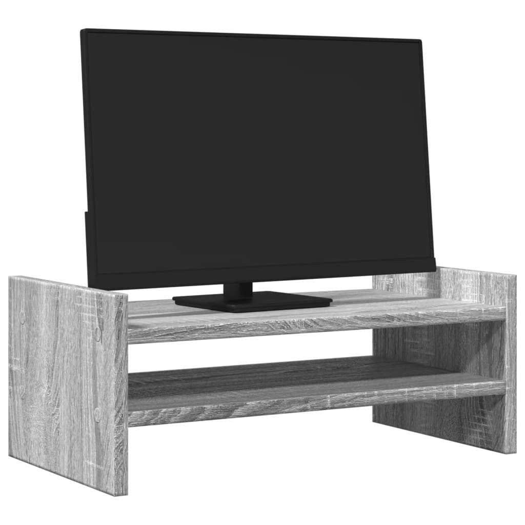 vidaXL Computertisch Monitorständer Grau Sonoma 50x27x20 günstig online kaufen