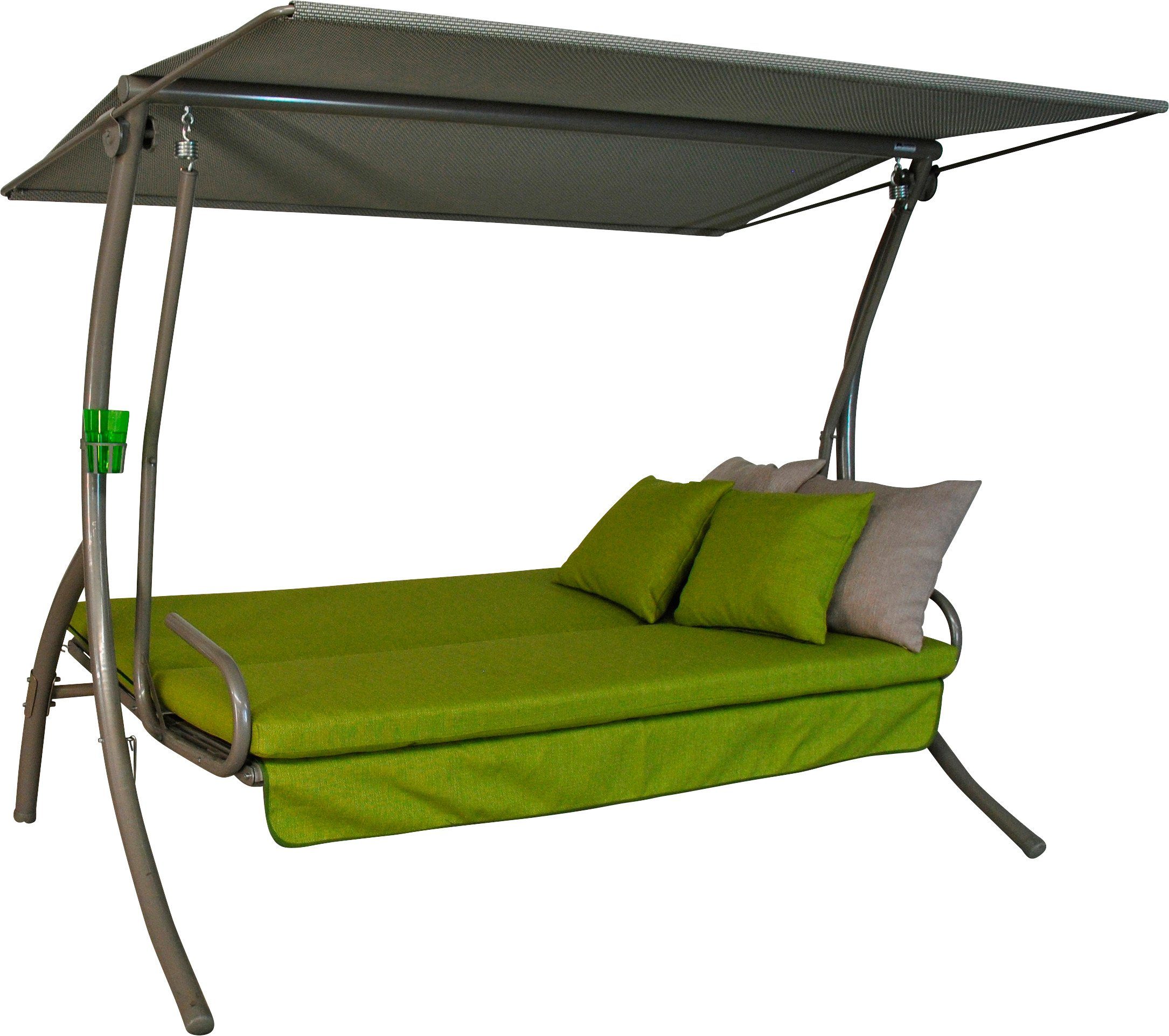 Metall Hollywoodschaukel Liege Drift Smart Lime in Grün garten