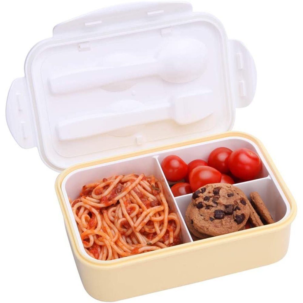 3 Mit Box Besteck Brotdose,Bento Fächern Lunchbox Jormftte und