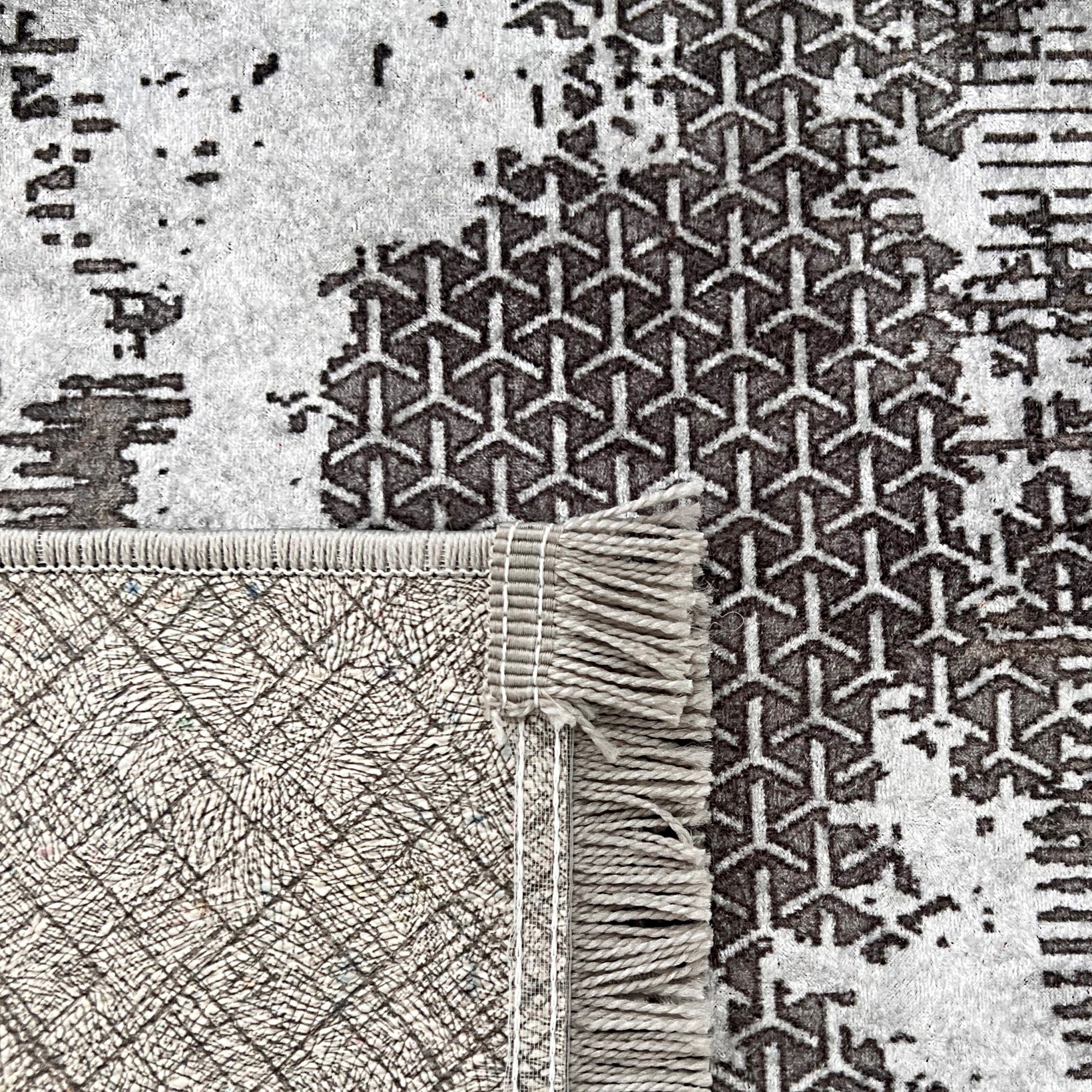 rechteckig, 3 Pergamon, Teppich mm, Höhe: Polyester Mozato, Grey