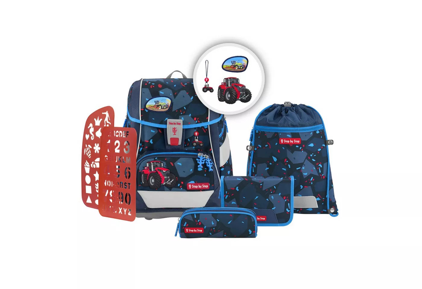 Step by Step Schulranzen 2IN1 PLUS, 6-teilig (5-tlg)