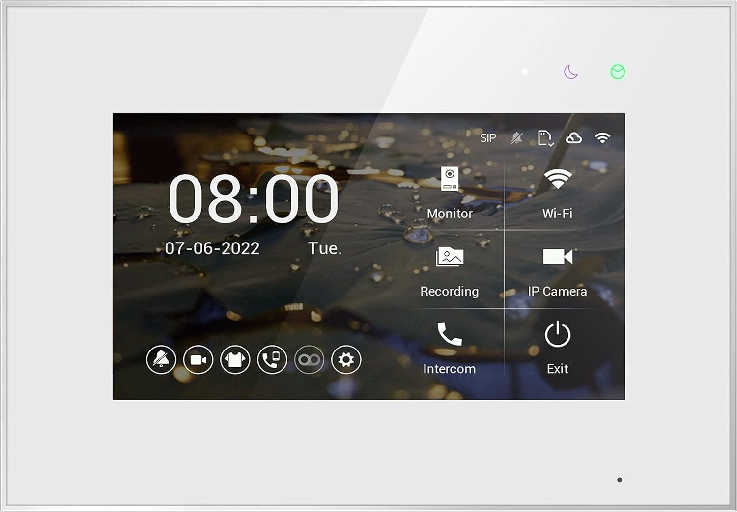 Balter Video-Türsprechanlage Evo HD Monitor 7M Schwarz (2-tlg., HD-Touchscreen-Monitor)