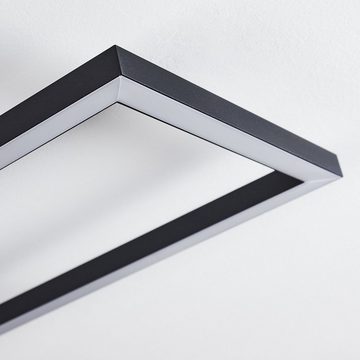 hofstein Deckenleuchte »Muina« Zimmerlampe aus Metall in Schwarz und weißen Kunststoff, 3000 Kelvin, über Lichtschalter in 3 Stufen dimmbar, 1xLED 34 Watt, max. 3900 Lumen