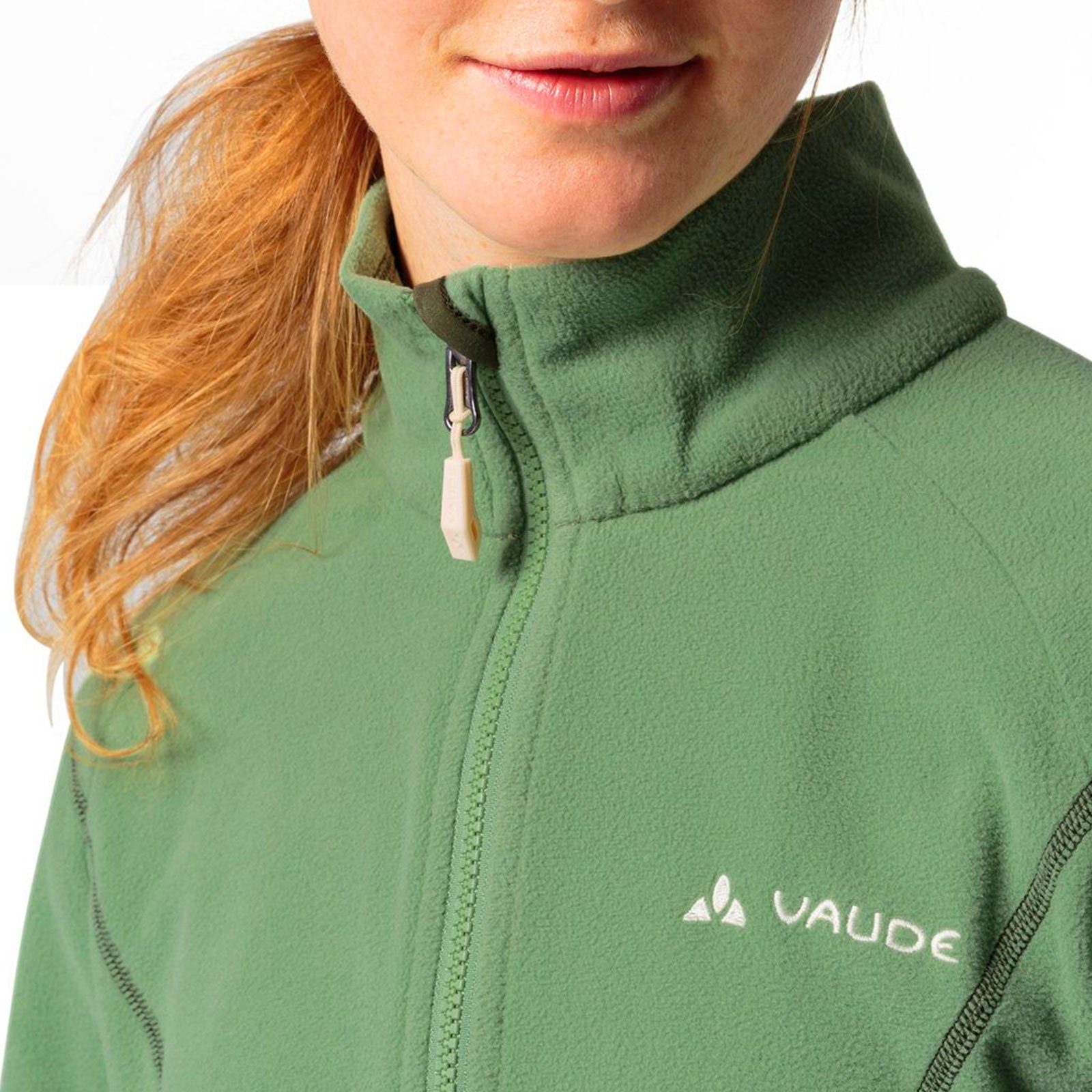 eine Fleecejacket II Fleecejacke Möglichkeit willow Rosemoor zum Einzippen in 366 mit VAUDE green Außenjacke