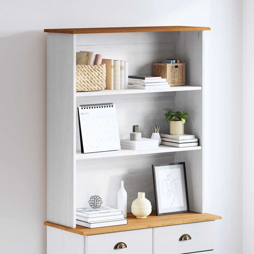 vidaXL Sideboard Hutch ASKIM 91 x 30 x 104 cm Massives Kiefernholz (1 St) – Bild 2 von 5