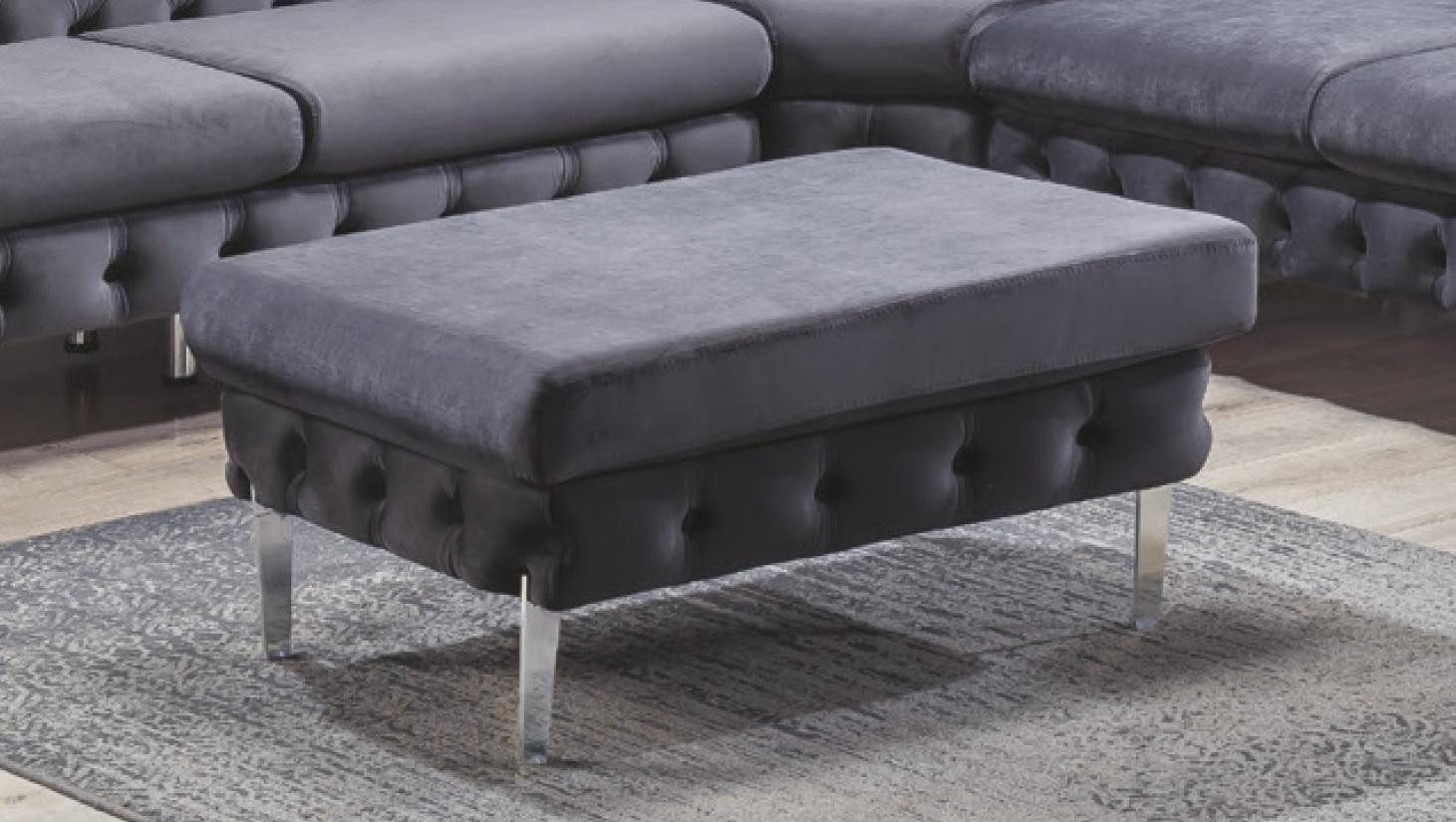 JVmoebel Polsterhocker Eleganter Chesterfield-Hocker für das Wohnzimmer in günstig online kaufen