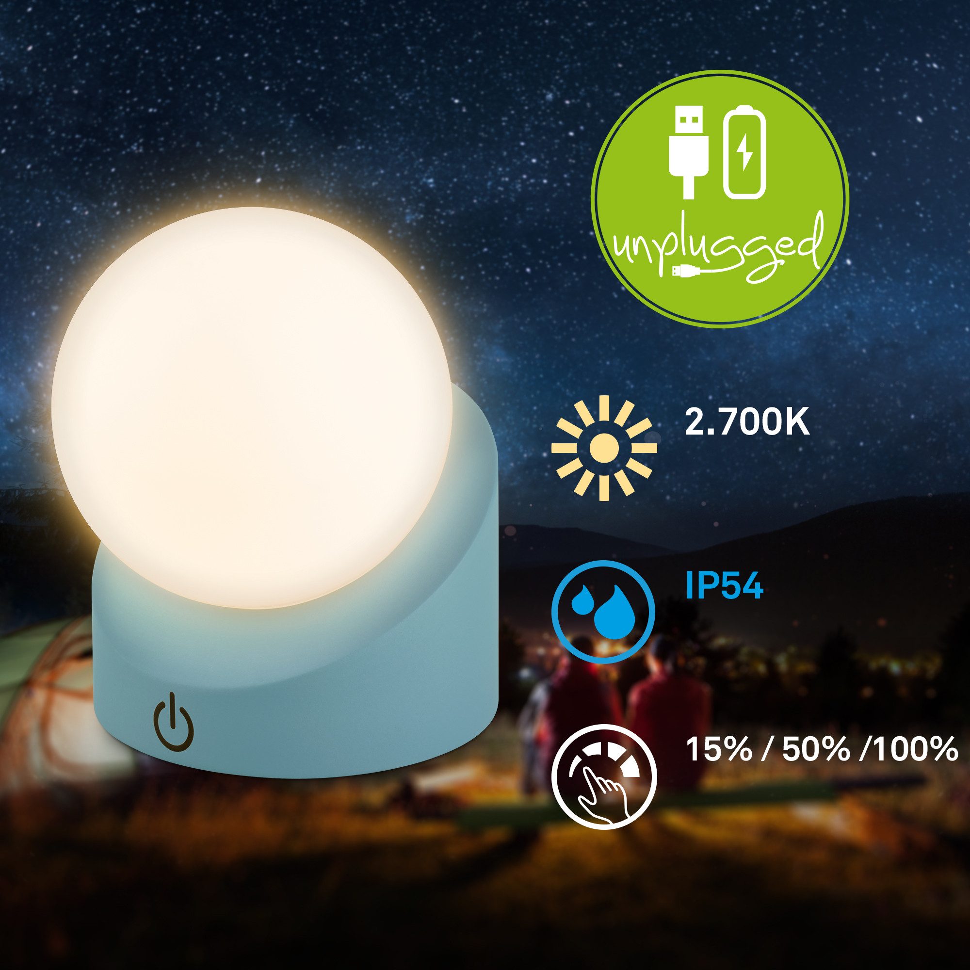 Briloner Leuchten Tischleuchte LED Tischlampe Kunderzimmer günstig online kaufen