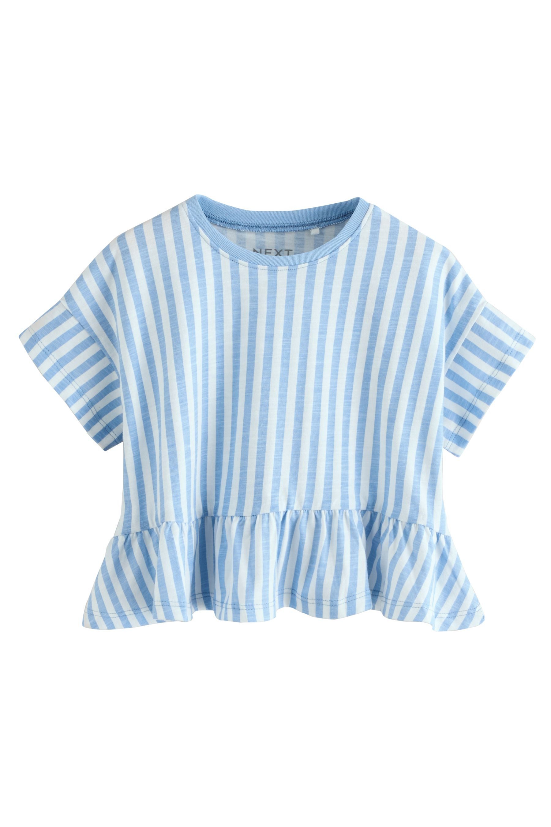 Next Schößchenshirt Kurzarmshirt mit Schößchen aus günstig online kaufen