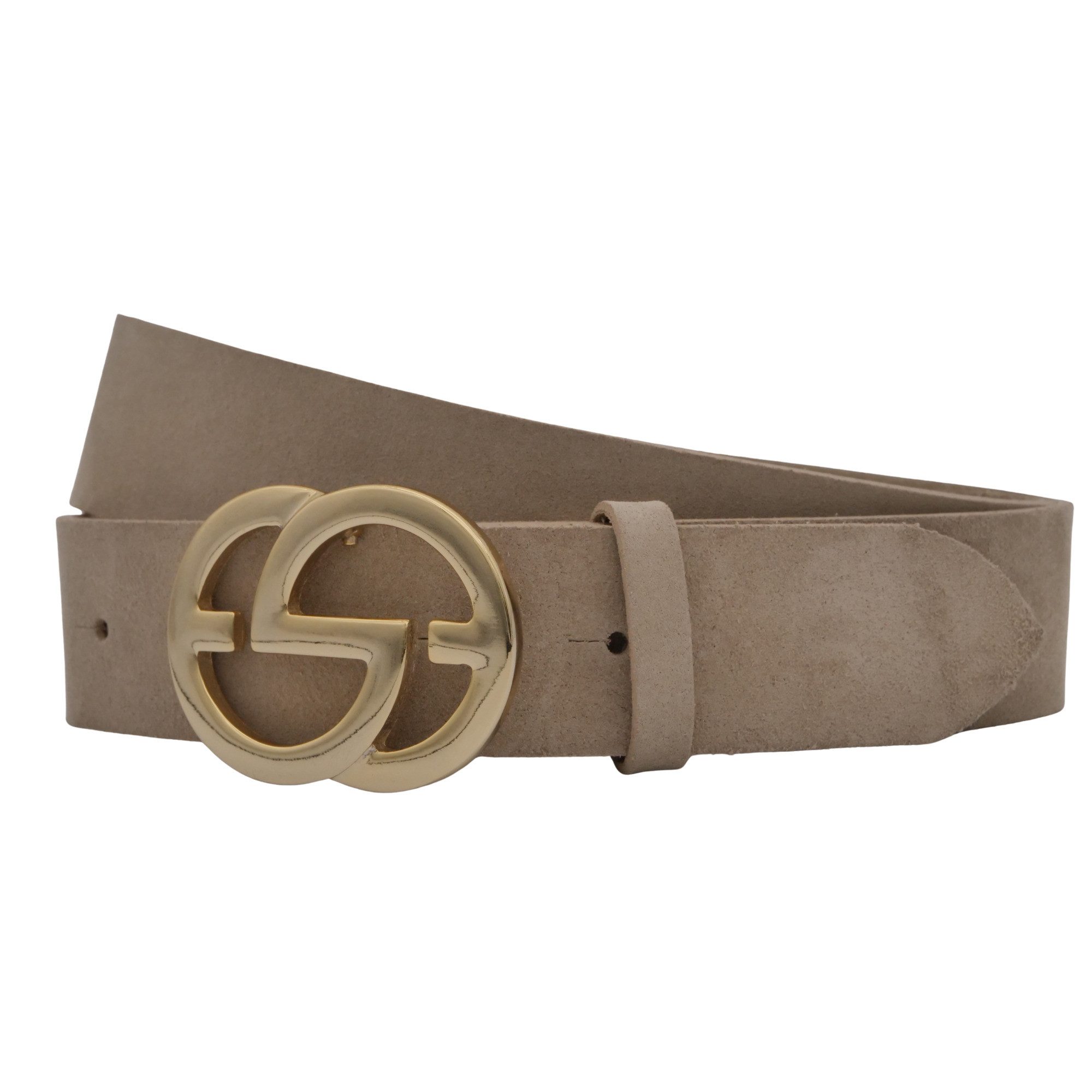 Ledergürtel AnnaMatoni Damen Ledergürtel in hochwertigem Velour Leder 4cm