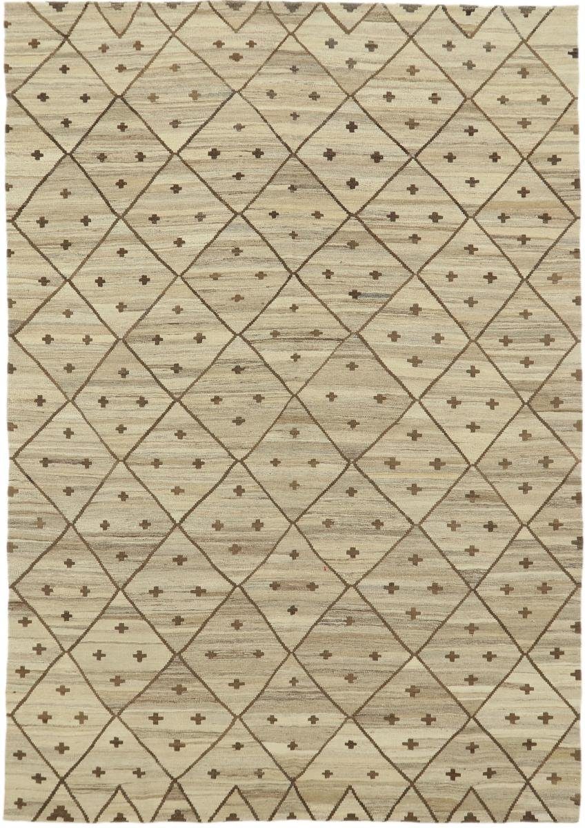 Orientteppich Kelim Berber Moderner Trading, 202x287 mm 3 Design Handgewebter Orientteppich, Höhe: Nain rechteckig