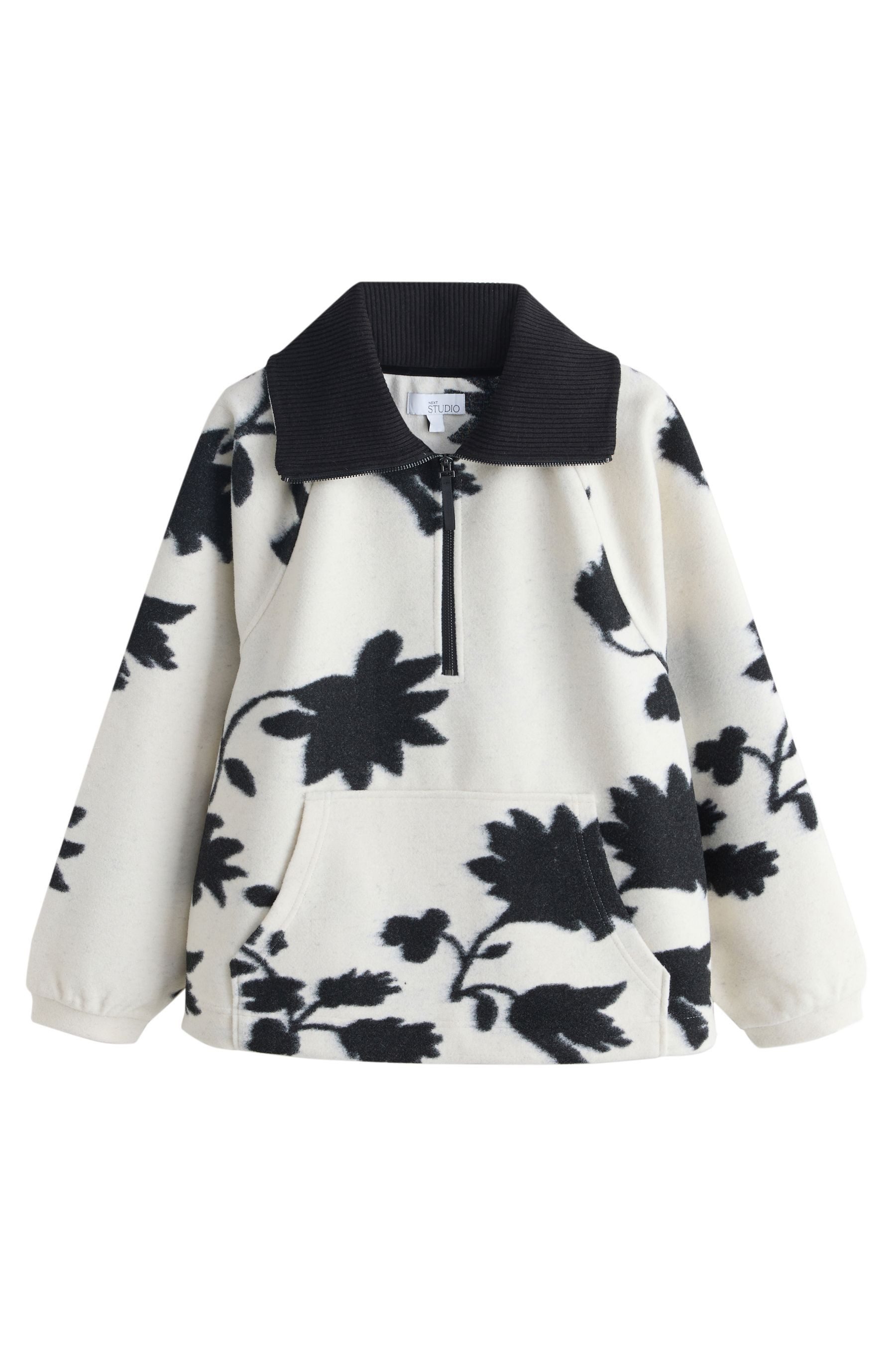 Next Fleecejacke Fleece mit halben Reißverschluss (1-St)