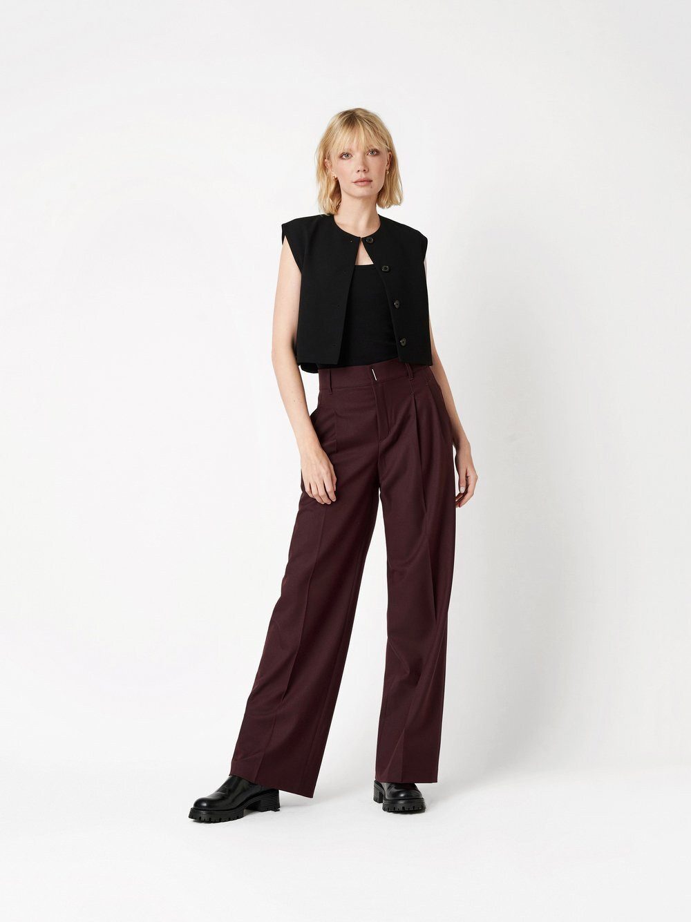 ROSNER Palazzohose Mara_393 (1-tlg) mit doppelten günstig online kaufen