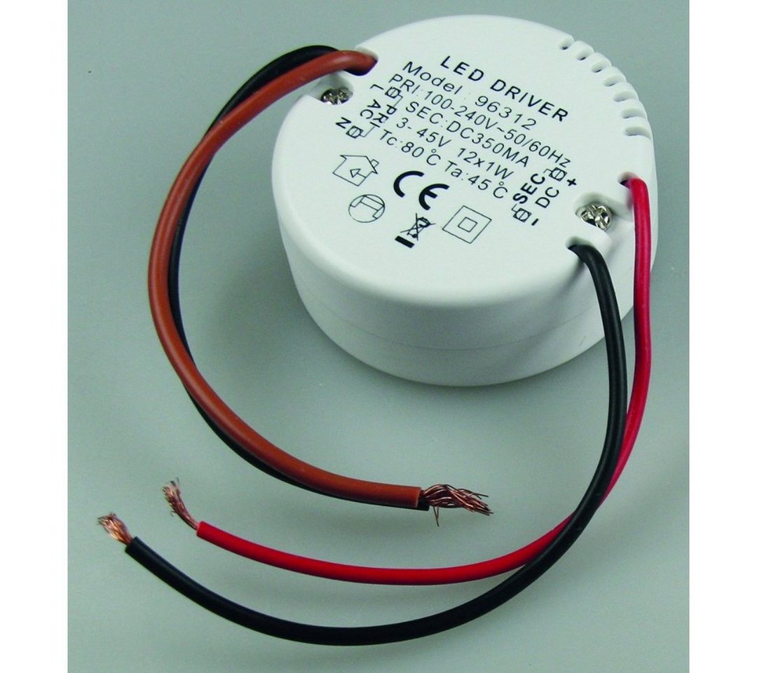 ChiliTec LED-Trafo 3-45V, rund, 350mA Trafo