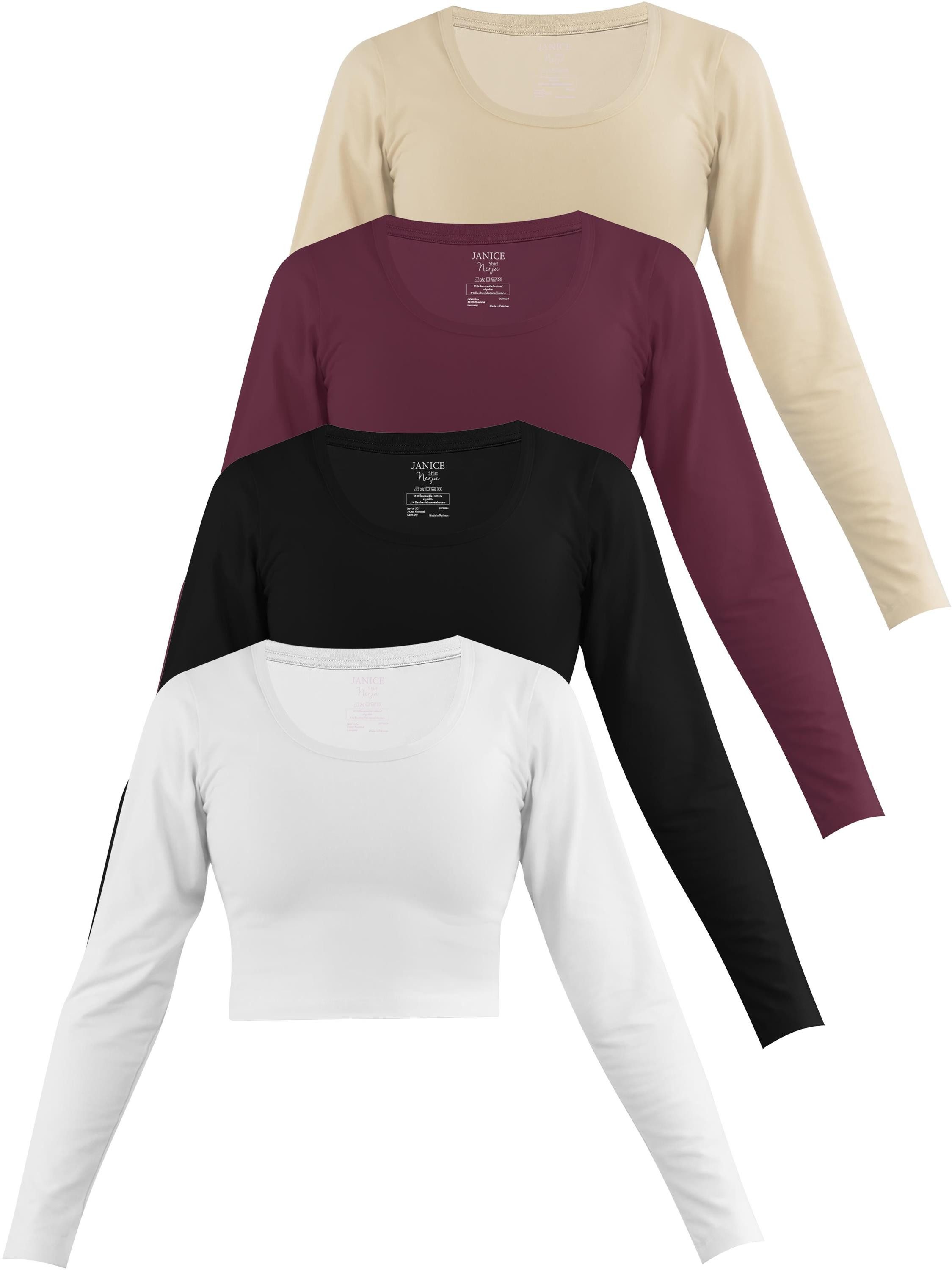 Weiß/Schwarz/Burgund/Beige