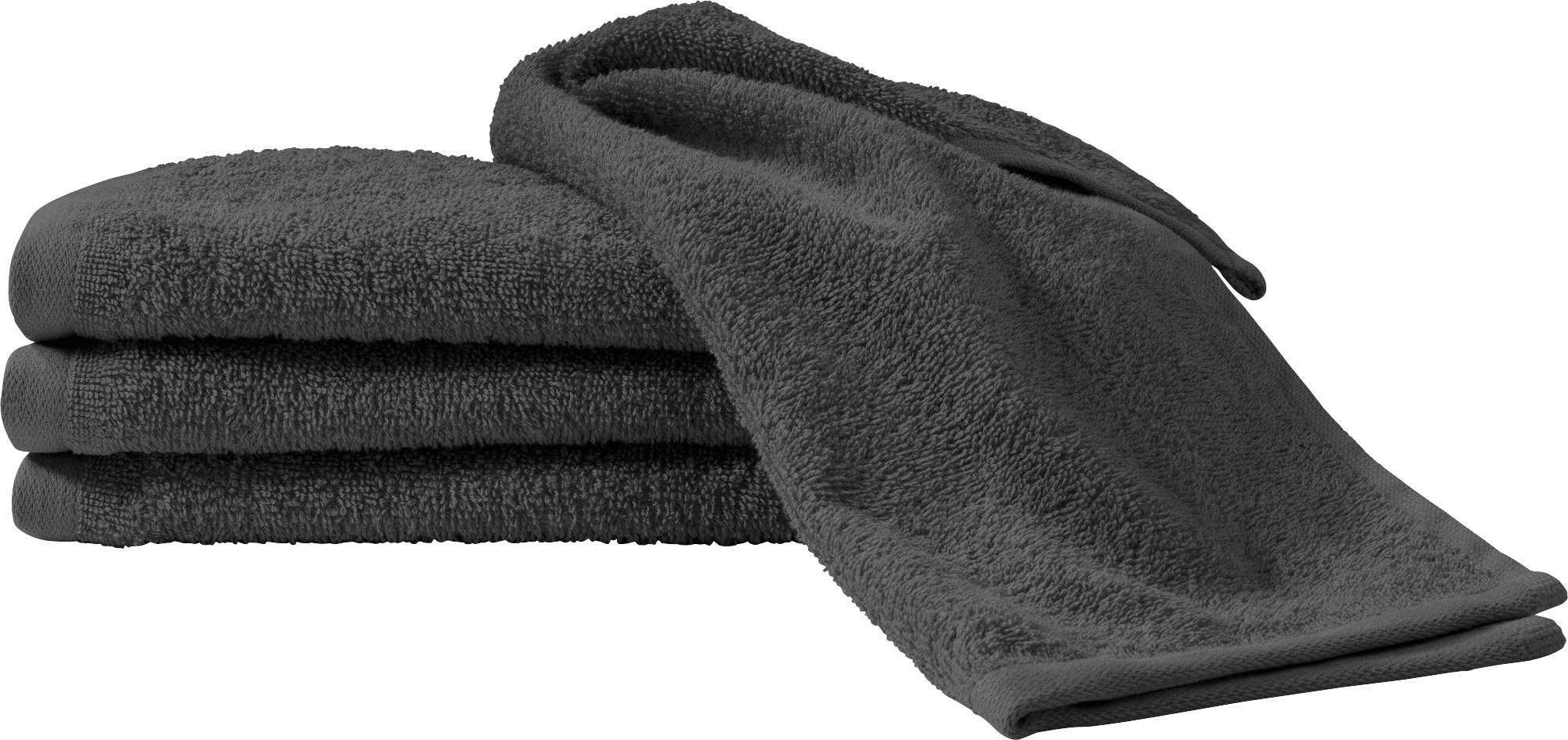 Erwin Müller Gästehandtuch Gästetuch "Ludwigsburg" 4er-Pack, Frottier, Walk-Frottier Uni