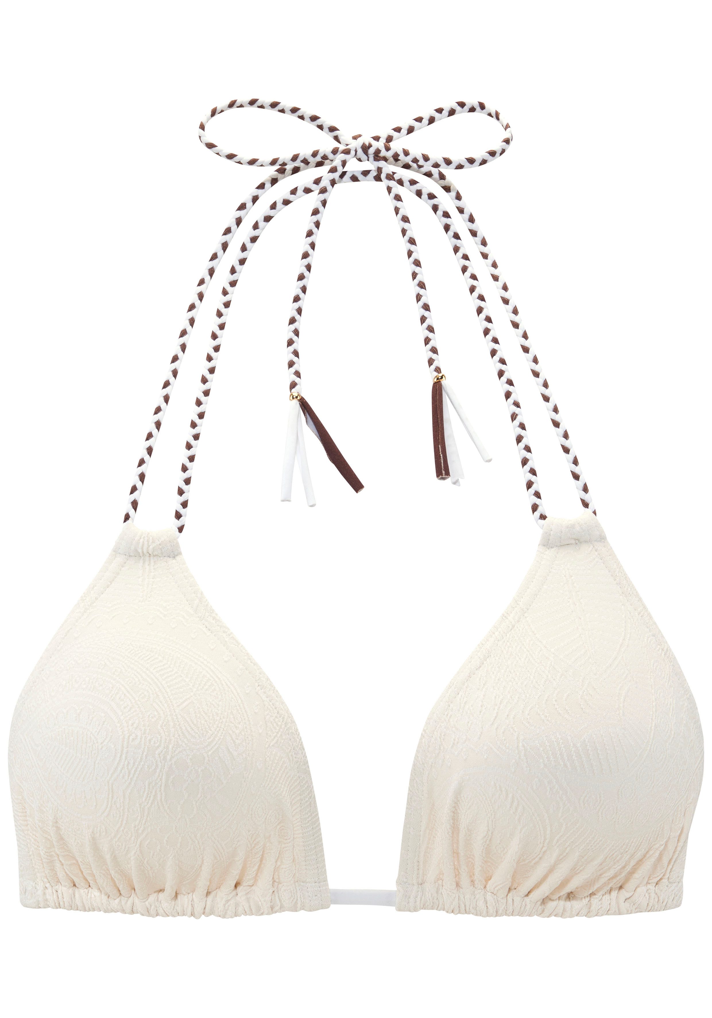 s.Oliver Triangel-Bikini-Top Ada, in gemusterter Strukturware