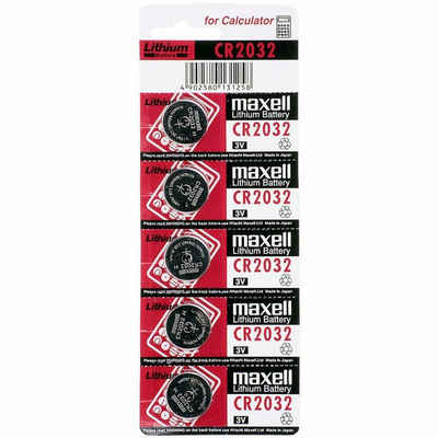 Maxell Battery Maxell 3v Knopfzelle Cr2032 - 5 Pieces Batterie