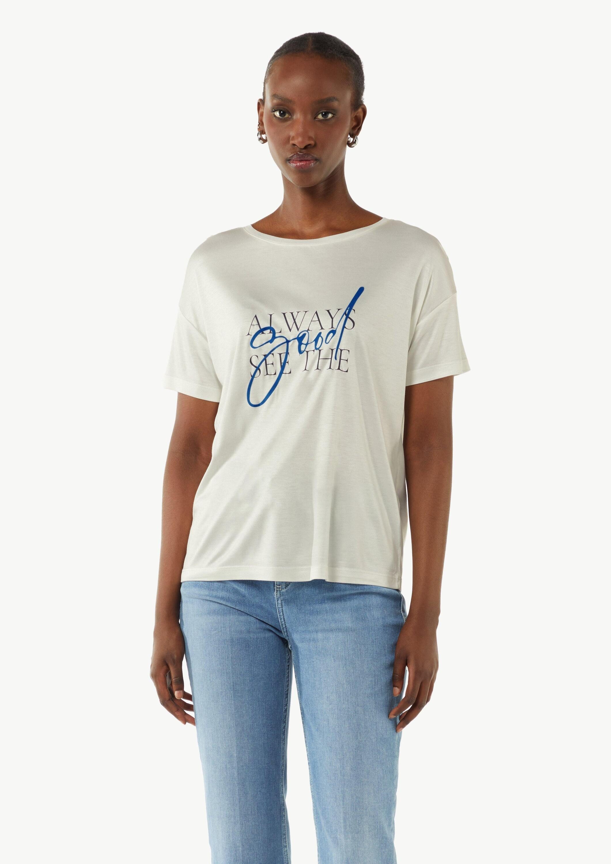 comma Kurzarmshirt T-Shirt (1-tlg) günstig online kaufen