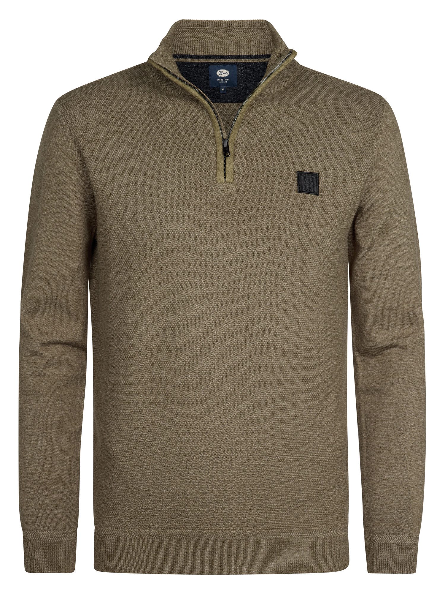 Strickpullover Men Knitwear Collar - Pullover mit Stehkragen - Troyer