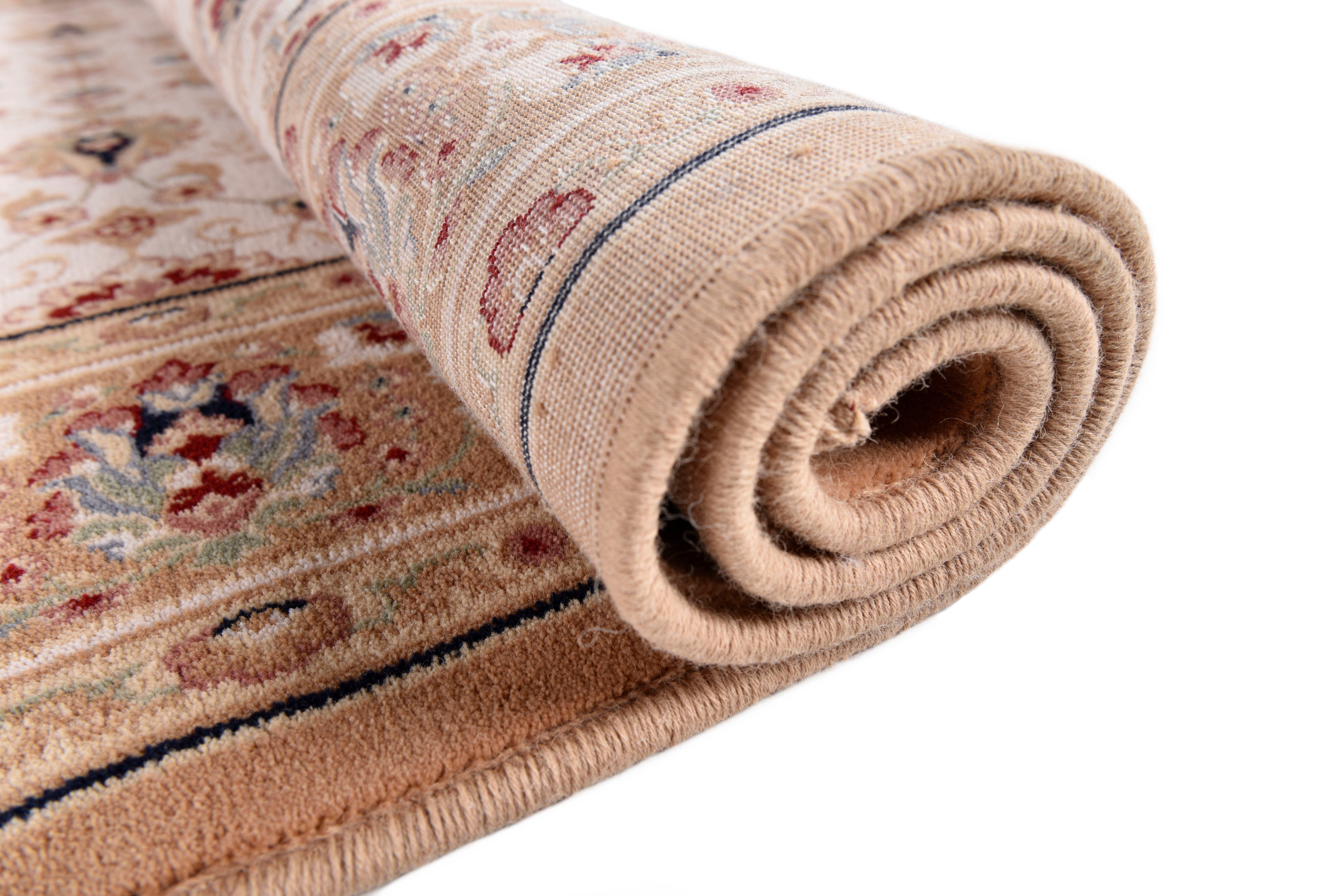 OTTO home Wollteppich Oriental D2, rechteckig, Höhe: 10 mm, reine Wolle, Orient-Optik, Wohnzimmer
