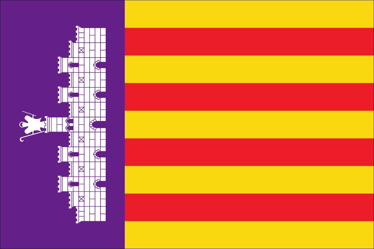 flaggenmeer Flagge Mallorca 160 g/m² Querformat