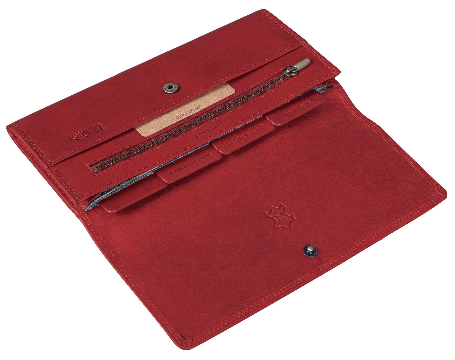 Benthill Brieftasche Echt Leder Portemonnaie Reisebrieftasche Dokumentenbör günstig online kaufen