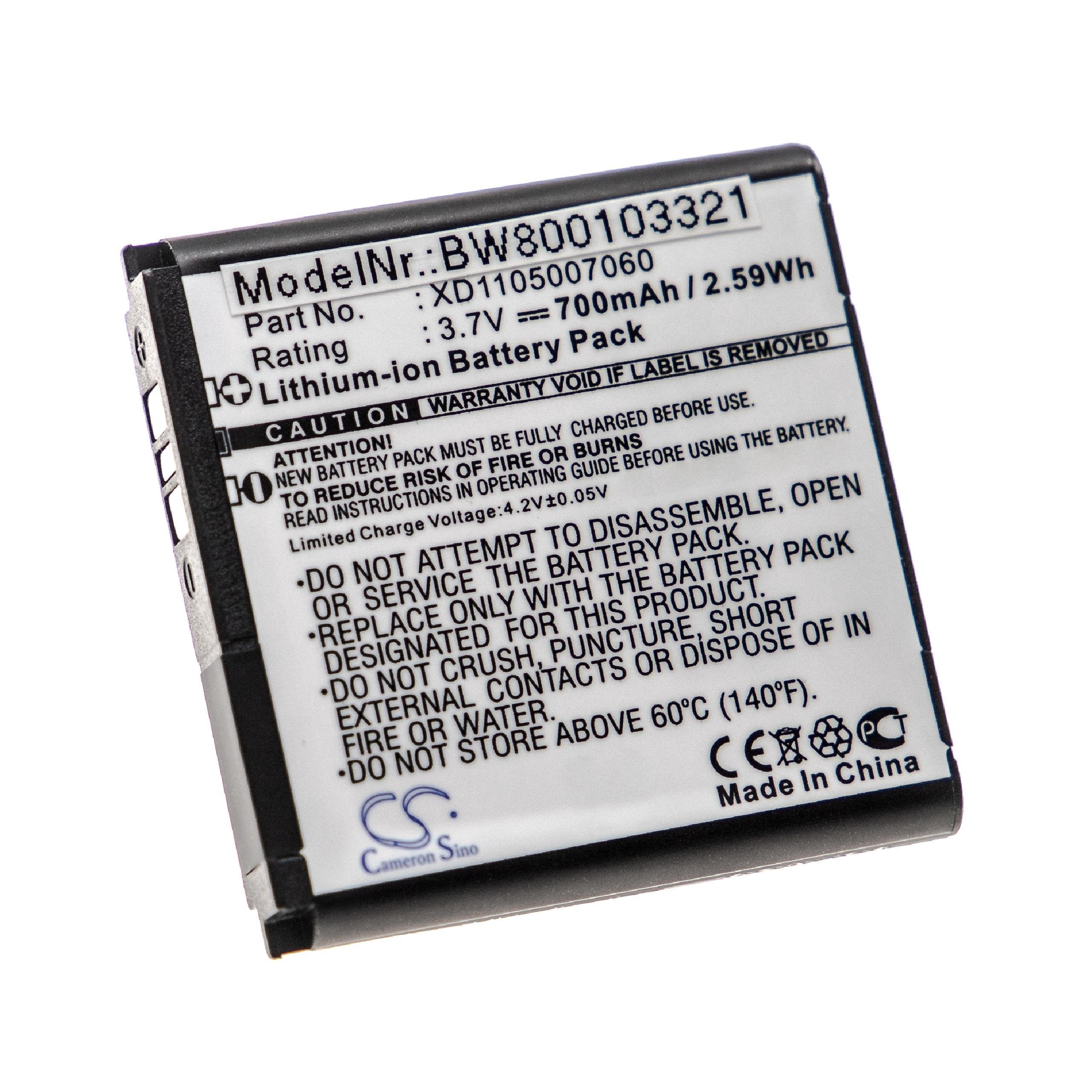 Batterie 3.7V - 1000mAh pour téléphones Alcatel, Orange, Toshiba