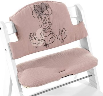 Hauck Kinder-Sitzauflage Select, Minnie Mouse Rose, passend für den ALPHA+ Holzhochstuhl und weitere Modelle