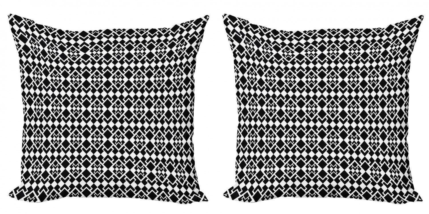 Kissenbezüge Modern Accent Doppelseitiger Digitaldruck, Abakuhaus (2 Stück), Abstrakt Dreieck-Formen Geometrische