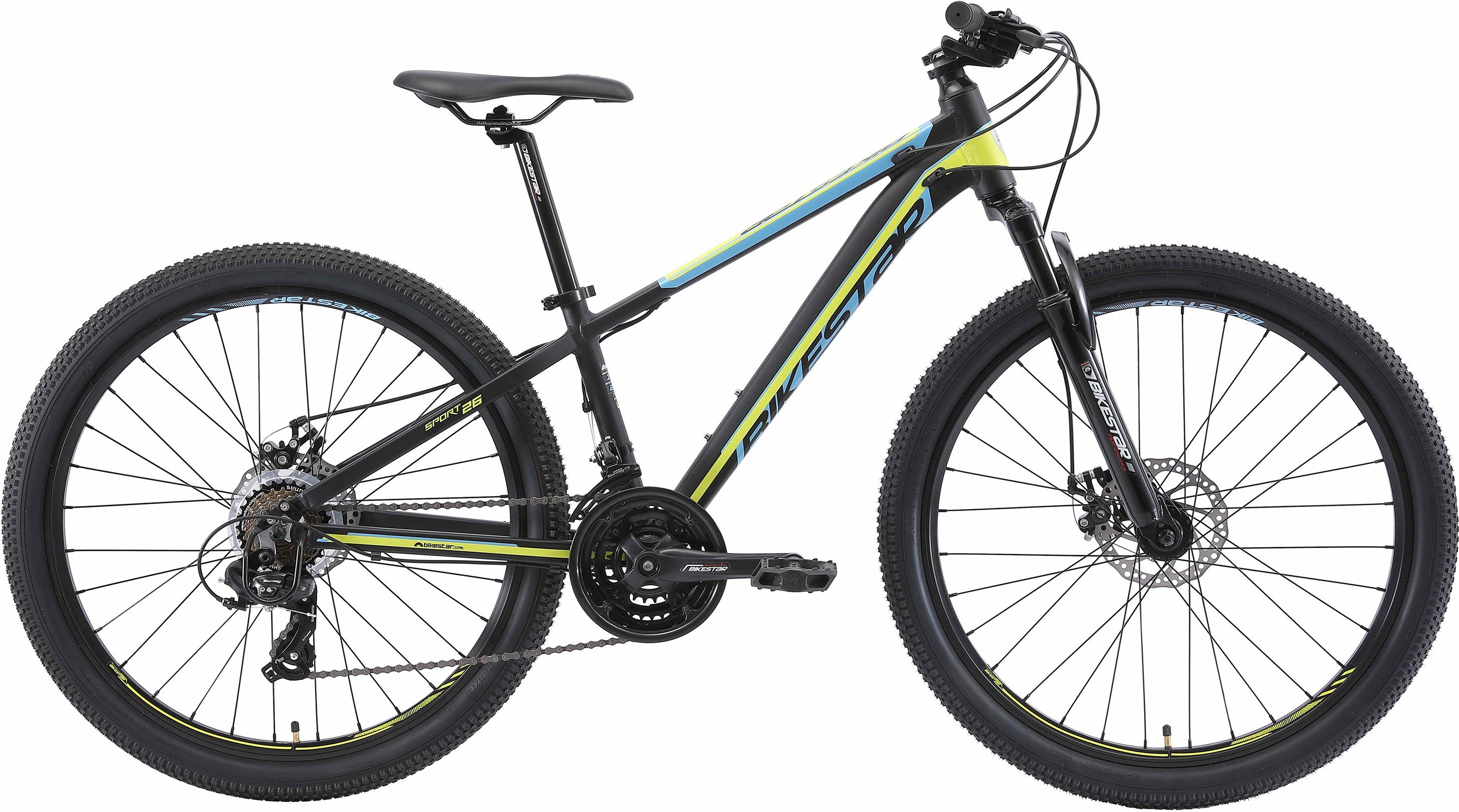 Bikestar Mountainbike, 21 Gang Shimano RDTY300 Schaltwerk, Kettenschaltung