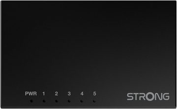 Strong 5-Port Gigabit Switch 10/100/1000 Mbit/s, Metallgehäuse Netzwerk-Switch
