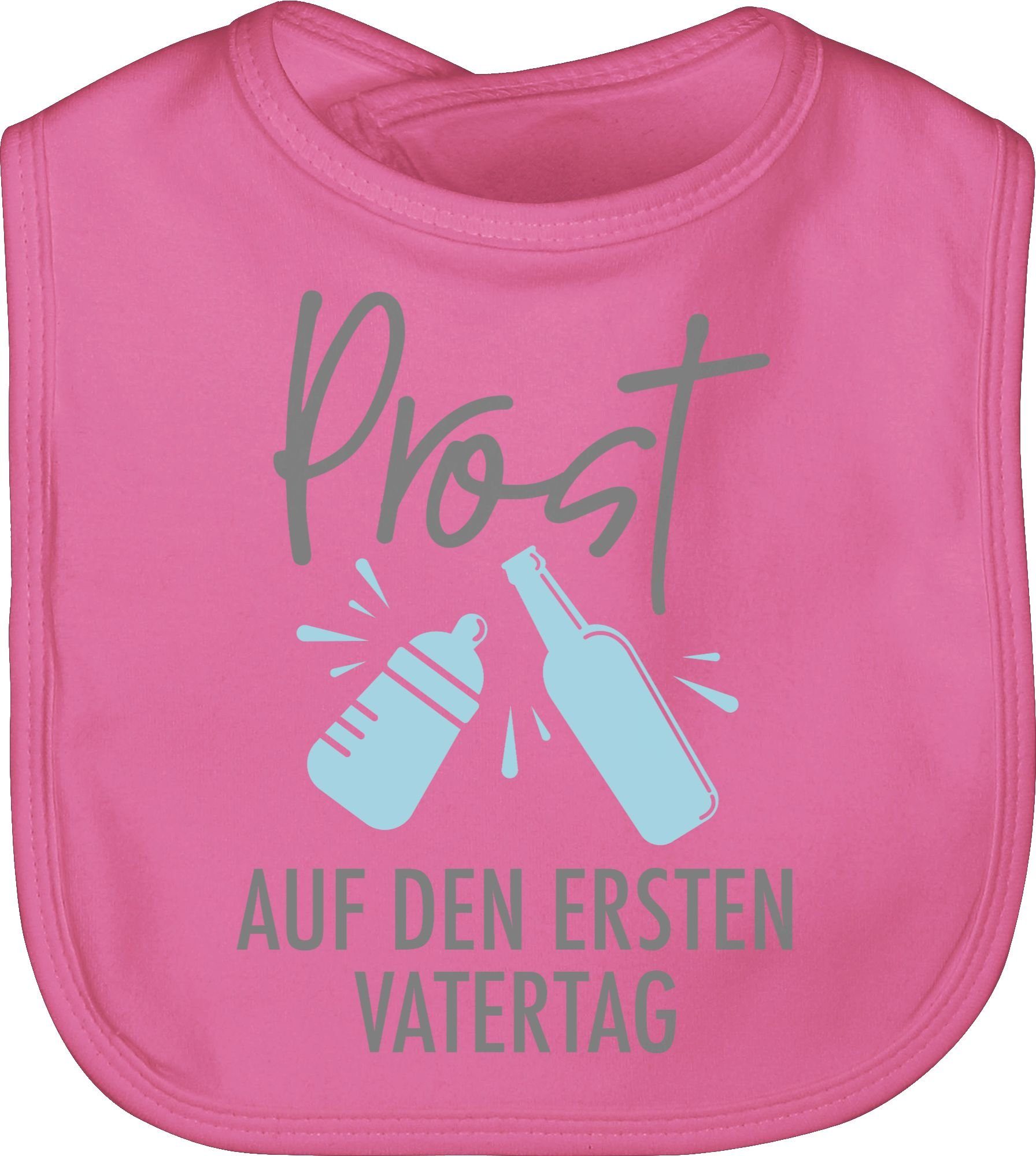 Shirtracer Lätzchen »Prost auf den ersten Vatertag grau/blau Geschenk Vatertag Baby Baby