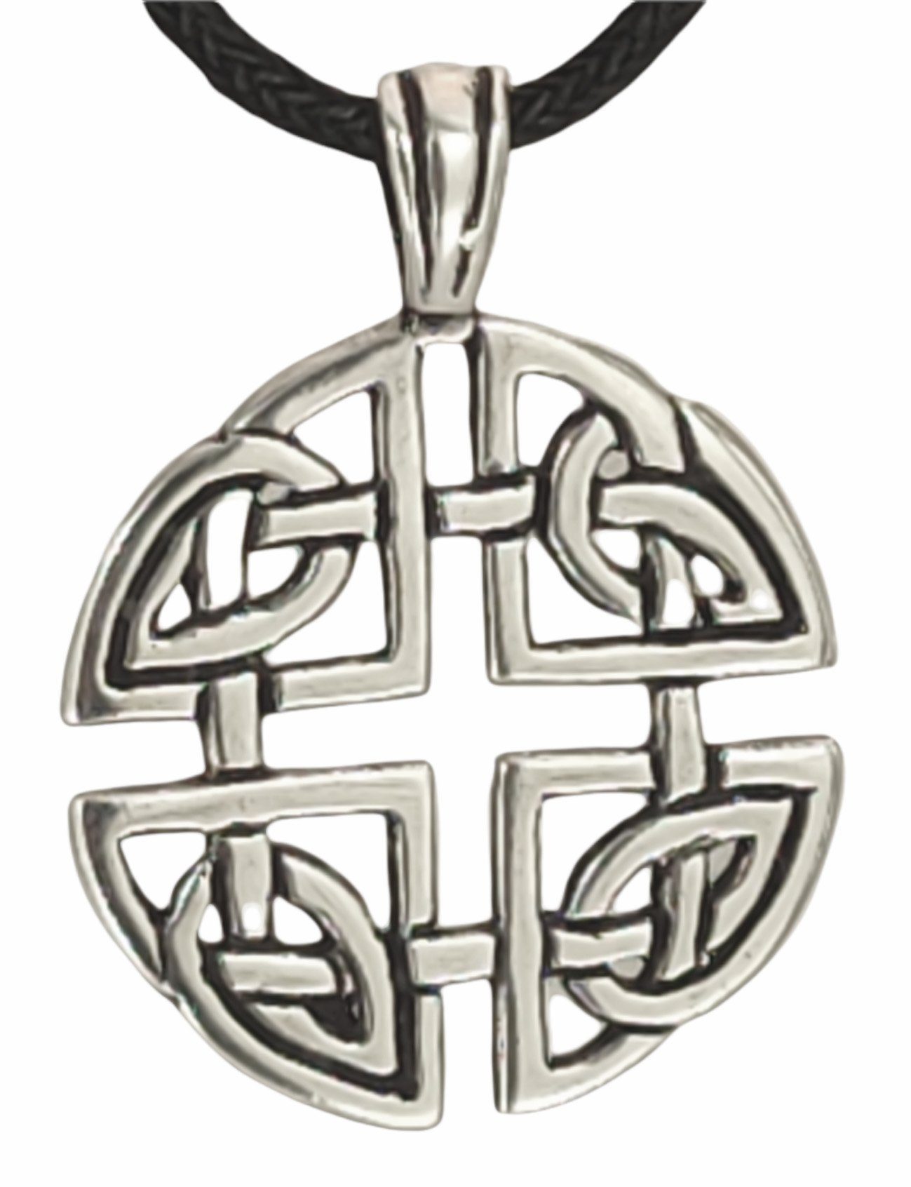 Silber Anhänger Keltenknoten of 925 Knoten Leather keltisch Kiss Keltischer Kettenanhänger