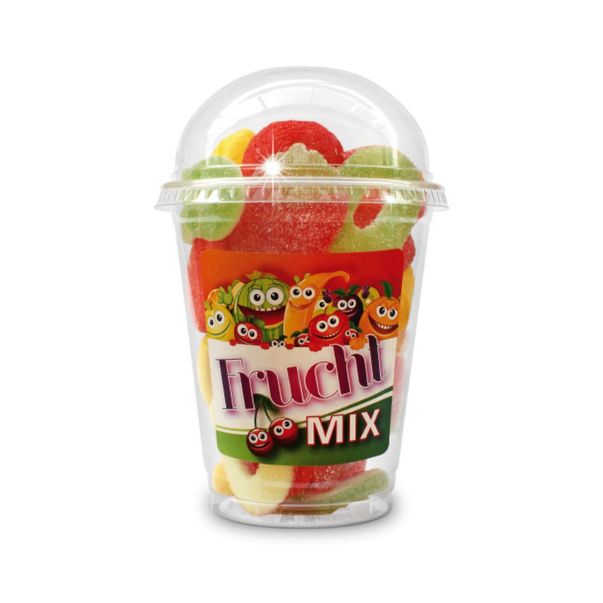 Snack Service Süßigkeit, Snack Service Frucht MIX Becher Frucht und Schaumgummi Mischung 200g