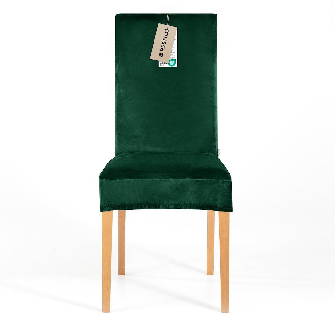 Restilo Stuhlhusse Stuhlhusse Stretch Stuhlbezug mit Gummiband Abnehmbar, waschbar