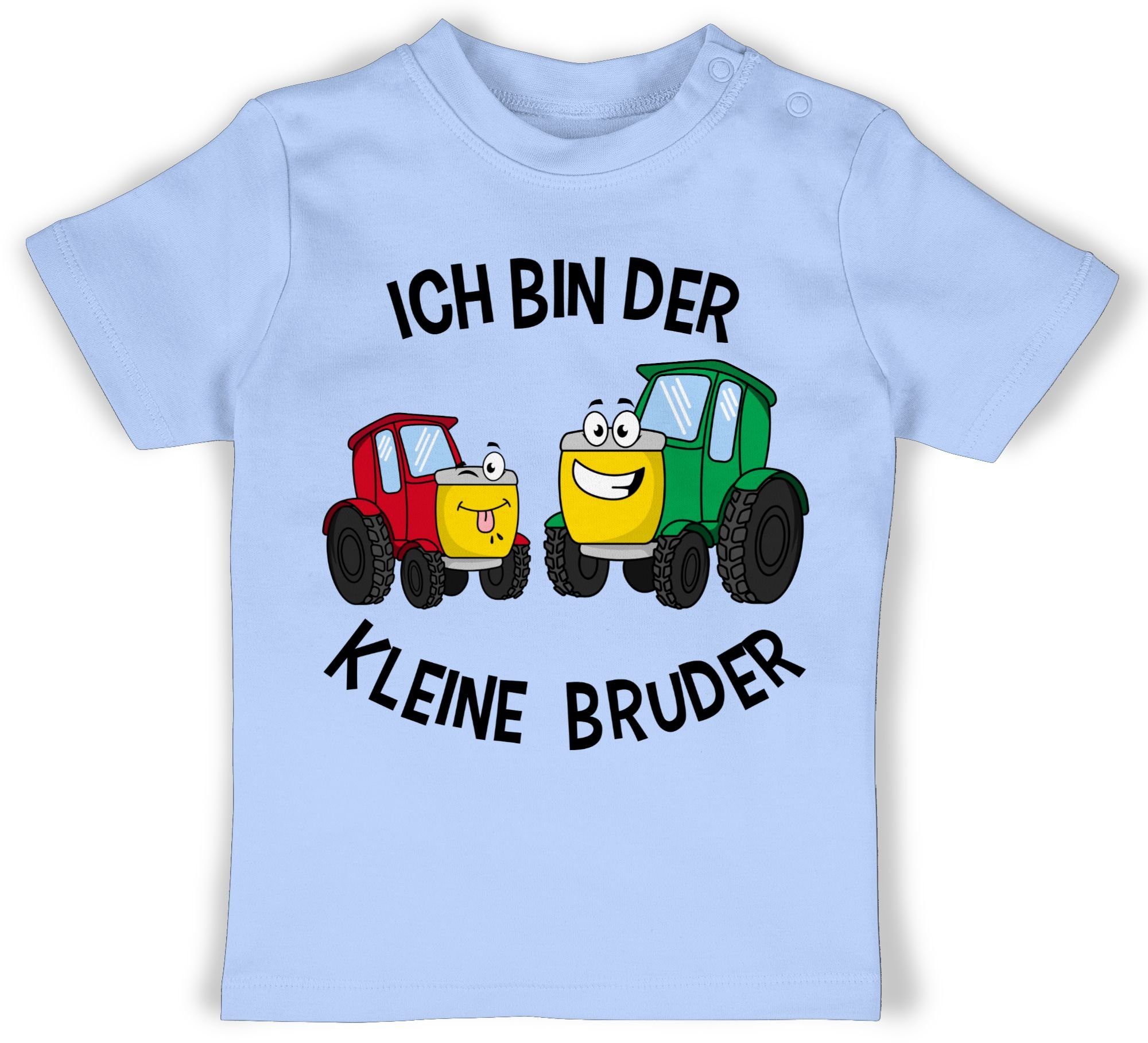 Shirtracer T-Shirt Ich bin der kleine Bruder Traktor Kleiner Bruder 2 Babyblau