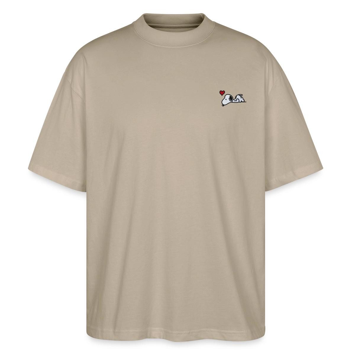 Spreadshirt T-Shirt Peanuts Snoopy Liebe Herz Love Stick Oversize Unisex T-Shirt (1-tlg)