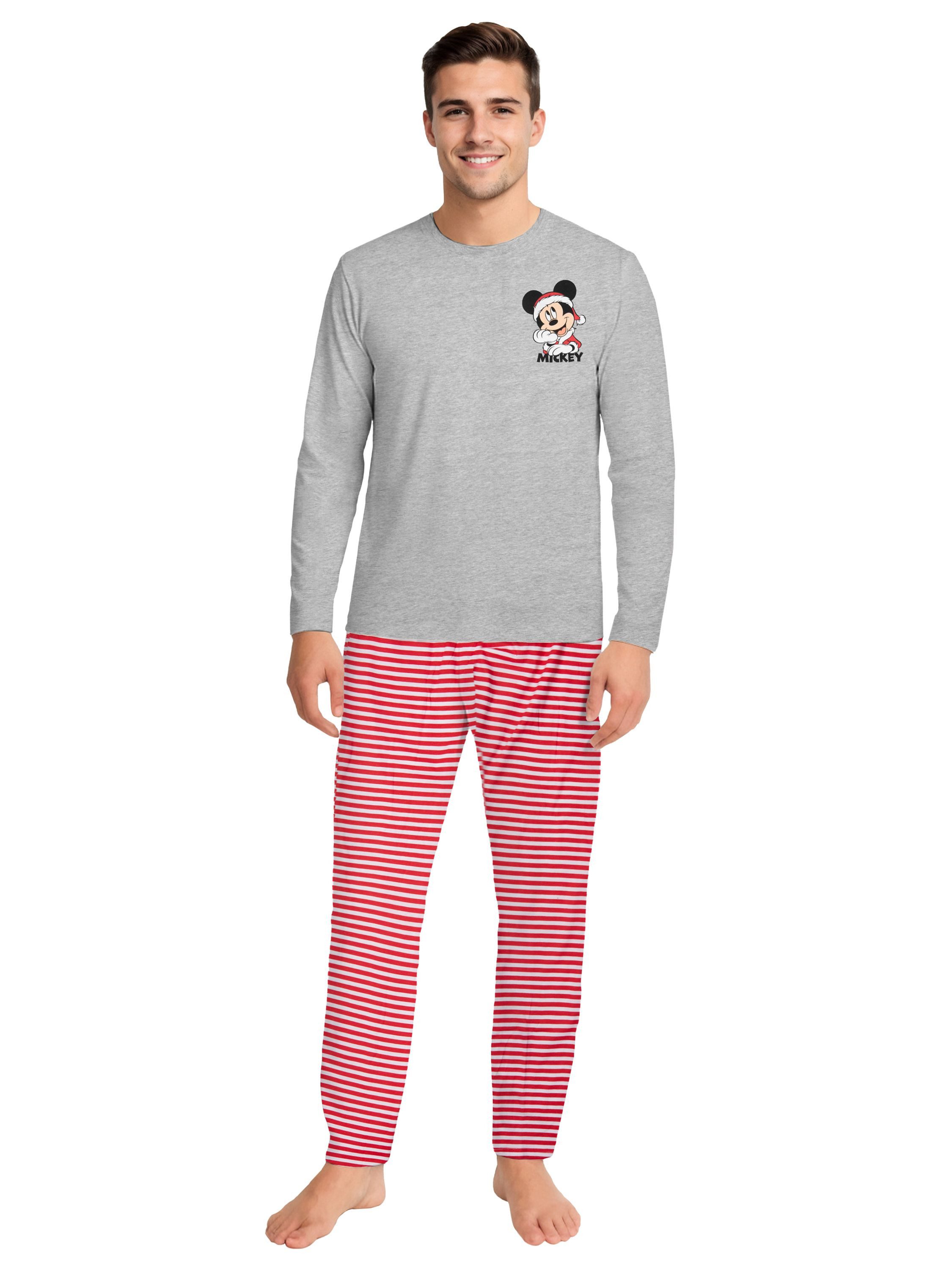 United Labels® Schlafanzug Disney - Mickey Mouse - XMAS Christmas - Ringel, günstig online kaufen