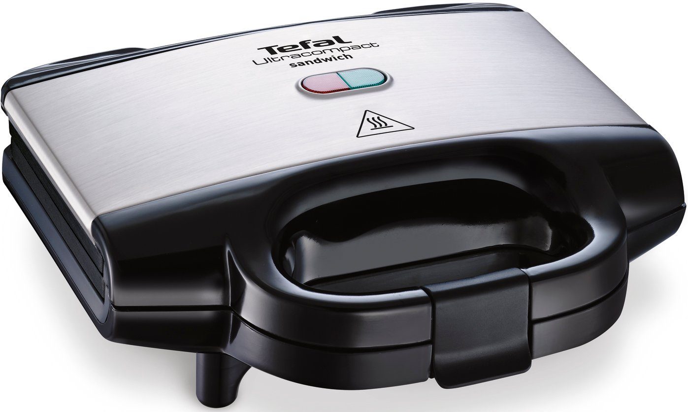 Tefal Грилі для сендвічів SM1552 Ultracompact, 700 W, antihaftbeschichtete Platten, leichte Reinigung, Maße: 26,5x12x26 cm